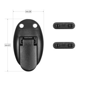 Alternative view of Chiusura tuc tic in plastica per valigette in polipropilene cannettato e per accessori cartotecnica