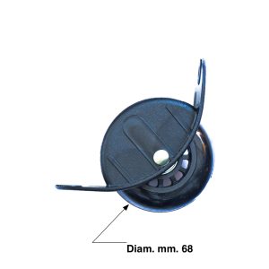Ruota in PVC a incasso raggiata