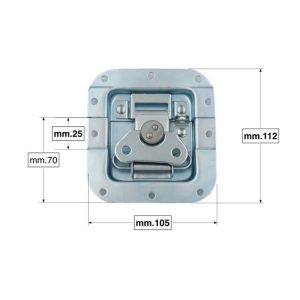 Serratura per baule, cassa e flight case
