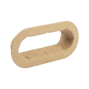Una maniglia sostenibile, realizzata in fibra modellata proveniente al 100% da materiale riciclato, progettata