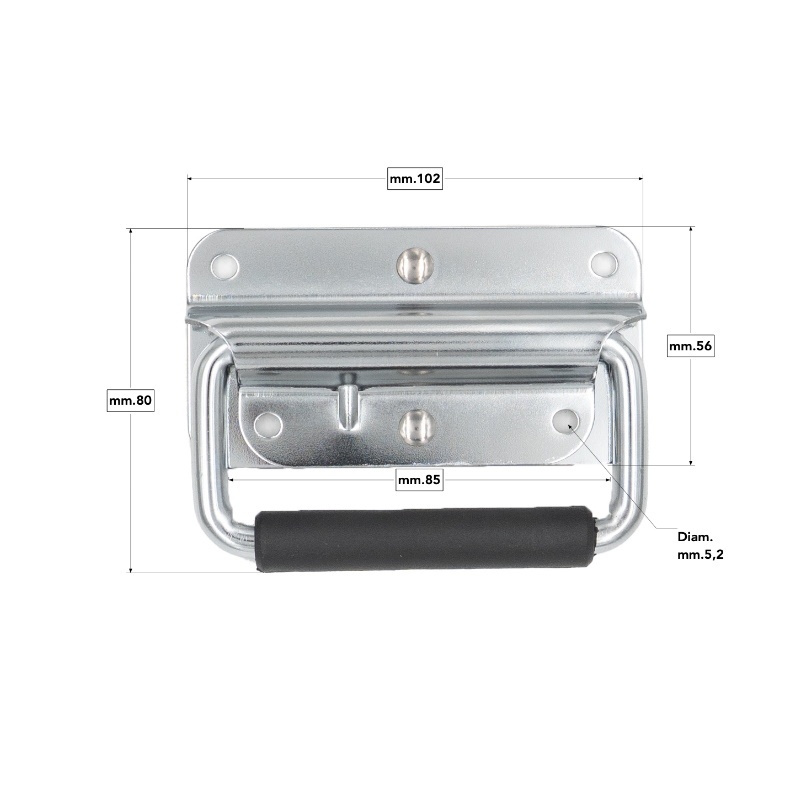 Maniglia per baule, cassa e flight case