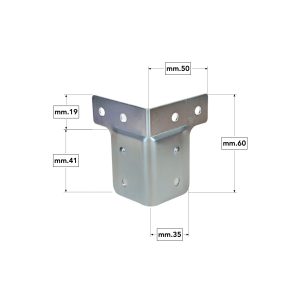 Alternative view of Piastrina per valigia in alluminio, flight case e baule