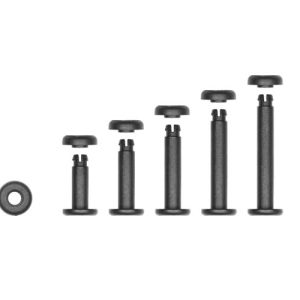 Rivetto stud in plastica per cartotecnica, imballaggio, packaging, espositori da banco e da terra