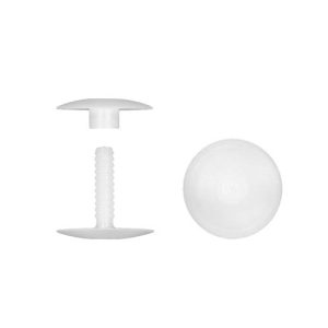 Rivetto stud in plastica per cartotecnica, imballaggio, packaging, espositori da banco e da terra