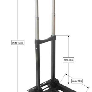 Alternative view of Trolley porta borse con bottone di sgancio